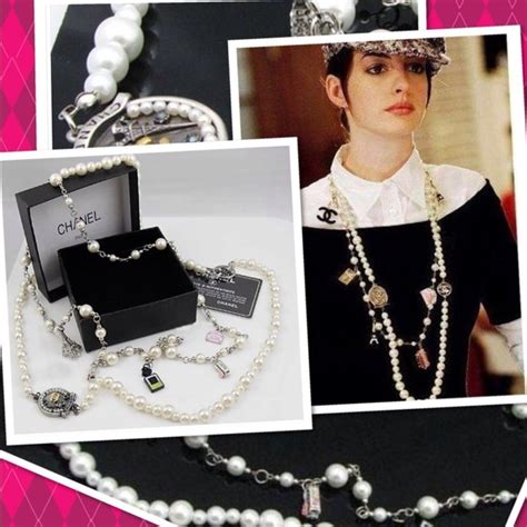 chanel necklace pearl devil wears prada|devil wears Prada makeover scene.